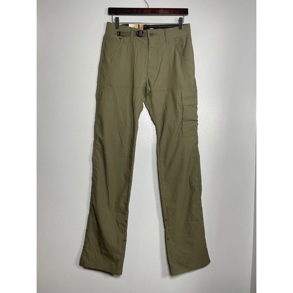 PRANA Stretch Zion Pant II 28x36 Slate Green NEW Straight Leg Gorpcore Relaxed